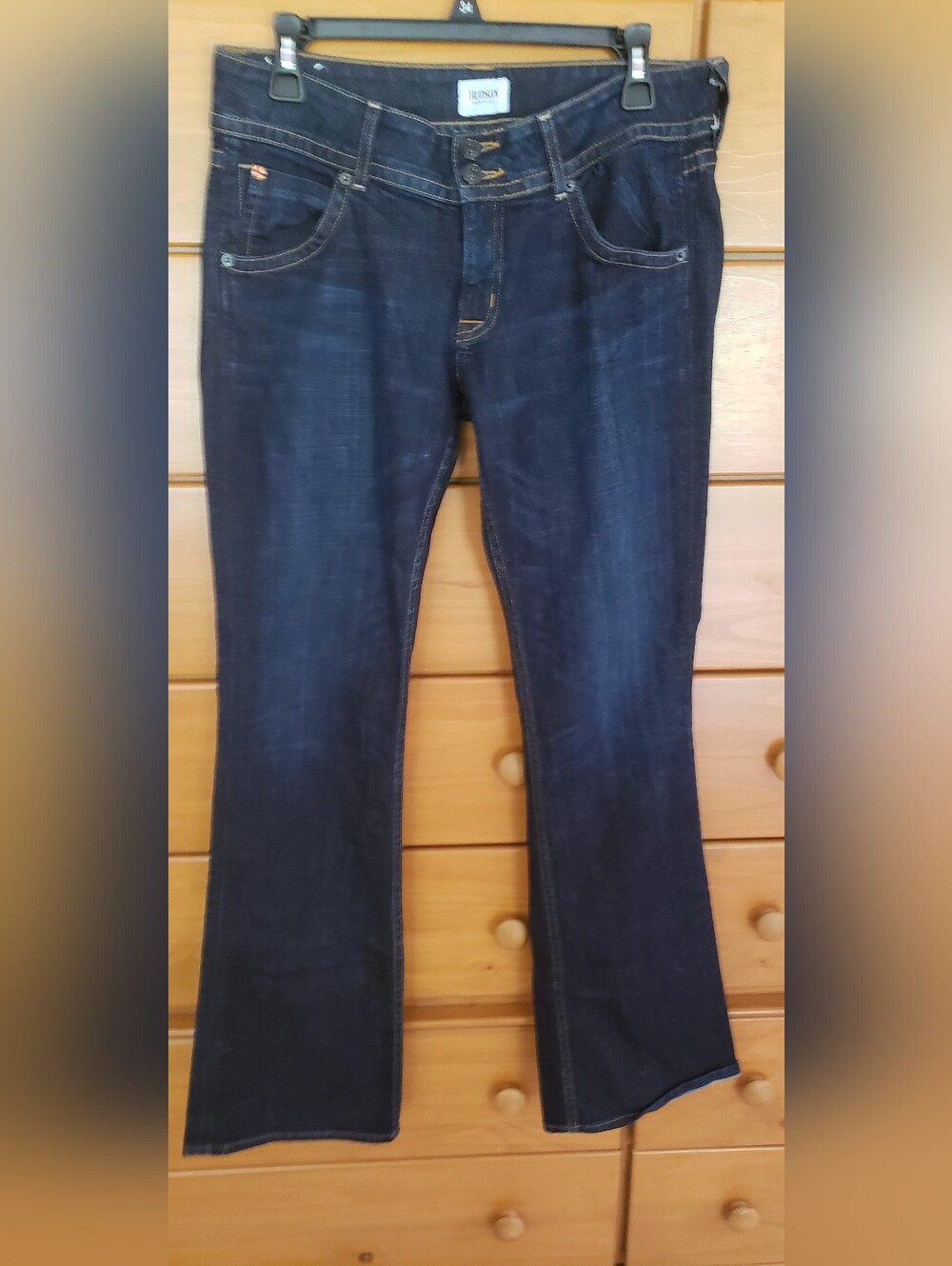 Hudson Jeans Dark Indigo Flare Wide-Leg Jeans